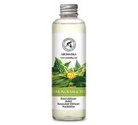 Refill Reed Diffuser Lemongrass -Tea 200ml - Fresh - Long Lasting Fragrance - Scented Reed Diffuser - for Aromatherapy - Boutique - Air Fresheners