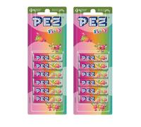 Refill Sweets Packs Assorted Flavours - Compatible with PEZ Candy Dispensers 2 x 6 Packs (Fizzy Fruit Mix)
