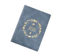 Refillable 2026 Weekly Planner with 6 Rings Leather Binder Cover Leather Academic Planner with Pages Dated for Planning Portable Task Journal