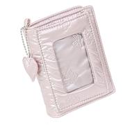 Refillable 5 Holes Binder Notebook with Refill Paper 11x13.8cm Leather 5 Rings Covers with Card Organizers Pocket Portable Soft Planner Budget