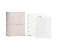 Refillable 5 Rings Binder Notebook with Refill Paper 5 Holes Leather Binder Covers Leather Journal for Travel Refillable Notebook