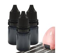 Refillable Black Ink Bottle - Black Multifurpose Stamp Refill Ink | High Quality Black Ink, 10ml User Friendly Stamp Ink, Portable Refill Ink For Letters, Parcel, Envelo