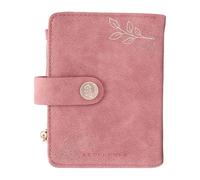 Refillable Budget Planner 5 Rings PU Leather Binder Notebook with 5 Card Slots Zippered Coin Pocket Pen Slot for Women Hardcover Cover