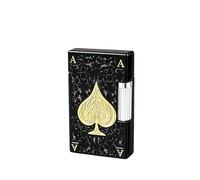 Refillable Butane Lighter, Luxury Engraved Metal Design for Men, Retro Sound Style, Ideal for Collectors and Gifts, Windproof and Portable