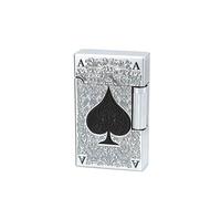 Refillable Butane Lighter, Retro Metal Lighter for Men, Engraved Design, Luxury Travel Accessory, Perfect for Gifting