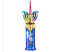 Refillable Butane Lighter - Windproof Jet Flame, Glow in the Dark Portable Design for Camping Trips (Fuel Not Included)