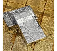 Refillable Butane Lighter with Traditional Soft Flame, Side Wheel, Frosted Surface and Adjustable Flame (Silver)