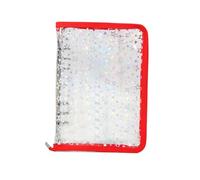 Refillable Clear Binder, Practical Document Folder for Stickers, Tickets, School Organization with Zipper, Multi Purpose Paper Binder for Cards, Business, Meetings, Teachers, Students, 9.84x7.09in