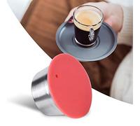 Refillable Coffee Capsule Pods,Stainless Steel Reusable Capsules with Pressed Powder Cover,Coffee Machine Accessory,for Dolce Gusto Coffee Maker(Red)