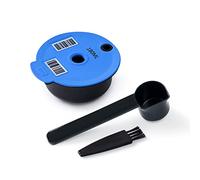 Refillable Coffee Capsules, Stainless Steel Coffee Pods Compatible with Tassimo Machines (180ML Blue)