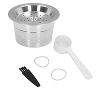 Refillable Coffee Pod, Reusable Stainless Steel Coffee Capsule Filter for K-Fee Coffee Maker, DIY Coffee Accessory with Spoon and Brush, Compatible with K-Fee Machines