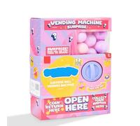Refillable Coin-Operated Vending Dispenser Toy for Kids, Interactive Vending Machine Sensory Play & Motor Skill Builder, Ages 3+ in Pink & Blue (Pink)