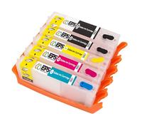 Refillable Edible Ink Cartridges (without ink) - Compatible with Canon PIXMA iX6850 & iP7250 Edible Printers - Food-Grade Edible Printer Ink Cartridges (PGI-550/CLI-551)