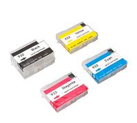 Refillable for HP Officejet 6600 6700 7110 7510 7610 7612 932 933 Europe, PP Material Long-Lasting, Resettable Chip Recyclable Ink Display, Printing Test Papers Photos Documents