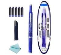 Refillable Fountain Pen - Refillable Ink Writing Pens | Clicktech Fountain Ballpoint | Smooth Nib No Leaking Calligraphy Tool for Sketching Graffiti Lettering Text Doodling Journaling