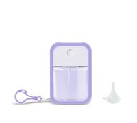 Refillable Hand Sanitizer Spray Bottle Keychain - 1oz / 30ml Leakproof Empty Spray Bottle with Silicone Case, Funnel & Clip,Portable Mini Travel Sanitizer Holder for Purse, Pocket, Gym Bag