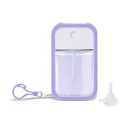 Refillable Hand Sanitizer Spray Bottle Keychain - 1oz / 50ml Leakproof Empty Spray Bottle with Silicone Case, Funnel & Clip,Portable Mini Travel Sanitizer Holder for Purse, Pocket, Gym Bag