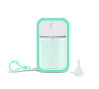 Refillable Hand Sanitizer Spray Bottle Keychain - 1oz / 50ml Leakproof Empty Spray Bottle with Silicone Case, Funnel & Clip,Portable Mini Travel Sanitizer Holder for Purse, Pocket, Gym Bag