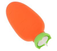 Refillable Hot Water Bottle Winter Hot Water Bag for Relief | Silicone and Cloth Build, Carrot Shaped Orange Design, Office Breaks, Joints and Muscles, Christmas and Valentine's Day