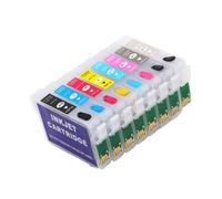Refillable Ink Cartridge 15ml With Chip Compatible With Epson R2880 | Fits T0961-T0967 And T0969 Models; Includes 15ml Ink Volume