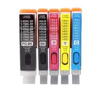 Refillable Ink Cartridge Set Compatible With MG6310 MG7110 MG7510 IP8710 Ix6810 Compatible With 5Color 6Color PGI-150 CLI-151(5COLOR 1SET)