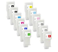 Refillable Ink Cartridges 8 Or 12 Pack Compatible PFI-306 For IPF8400 Series And IPF9400 Series Printers Without Chip(12Color without chip)