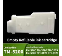 Refillable Ink Cartridges Compatible With TM-5200 TM-5300 TM-5205 TM-5305 For Use With Printers PFI-8120 PFL-8320 Without Chip(5color1set with chip)