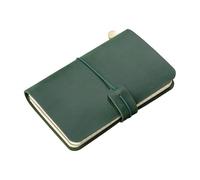 Refillable Leather Travel Journal Retro Styles, Dark Green