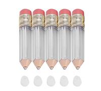 Refillable Lip Gloss Bottle 5 Pack | Leakproof Empty Lip Glaze Containers with Brush | DIY Lip Oil Tubes for Makeup Artists/Home Use/Cosmetic Salon | Secure Grip Cap, Portable
