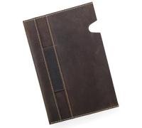 Refillable Notebook Cover with Pen Loop Genuine Leather Writing Cover, Slip-in Journal Sleeve for Meeting Notes, Study Notes and Daily Writing Notebook Pen Loop Refillable Journal Leather Meeting Work