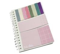 Refillable Paper Notebook and Self Adhesive Notebook Set for Student Office Workers, Daily Planning, Task Management, Work Inspirational Adhesive