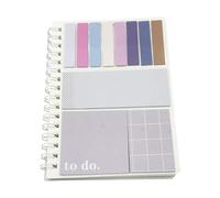 Refillable Paper Notebook and Self Adhesive Notebook Set for Student Office Workers, Daily Planning, Task Management, Work Inspirational Adhesive