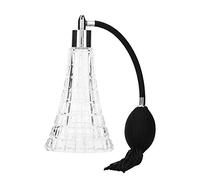 Refillable Perfume Bottle, 2.53OZ/75ml Empty Vintage Perfume Atomizer Spray Bottle, Classic Sprayer with Black Air Bulb/Long Tassel, Professional Great for Home Travel