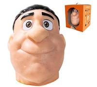 Refillable Pimple Popping Toy, 2026 New Silicone Big Head Squeeze Toy with Stress & Anxiety Relief, Realistic Face Pimples Picking Fidget Zit Poppings Toys for Teens, Adults Black hair