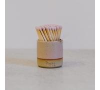 Refillable Pink MatchPott with white matches. Elevate your Matches with this Pott that is handmade in the UK. Perfect for gifting.