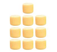 Refillable Plastic Empty Face Cream Cosmetic Container with Lid Yellow-50g