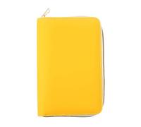 Refillable PU Leather 6-Ring Binder Cover with Zippered Closure, Card Pocket & Elastic Pen Slot PU Cover Budget Notebook
