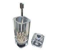 Refillable Salt Mill Efficient Salt and Pepper Mill Transparent Adjustable Manual for Household Table Decoration Camping Picnic Cooking Kitchen