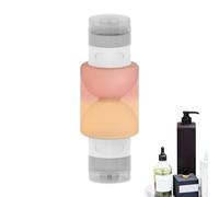 Refillable Travel Bottles - Portable Liquid Containers for Shampoo Lotion Toiletries | Durable with Silicone Leak Proof Caps, Compact Set for Air Travel, Gym Overnight Stays 2.13x1.97x5.91 in