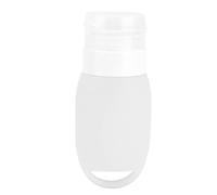 Refillable Travel Bottles, Portable Silicone Squeeze Bottle with Flip, Reusable Small Mini Empty Squeeze Bottles for Travel Toiletries,Shampoo and Conditioner (White)