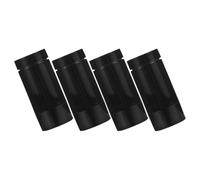 Refillable Twist-up Deodorant Stick Tubes Abs 4pcs 30g Black | Bottom-fill Containers, Compact Design, Versatile Usage, Sleek Stylish Finish