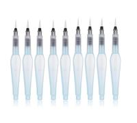 Refillable Watercolour Brush Pens Set 12 Pcs Water Paint Brush with Refillable Reservoir Water Brushes with 3 Tip Sizes for Painting for Watercolour Painting, Sketching