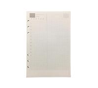 Refiller for 21cm Plastic A5 6-Holes Cover Round Ring View Binder File Folder (A5 Daily Time line Refill Paper BW, 1 Package)