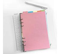 Refiller for 21cm Plastic A5 6-Holes Cover Round Ring View Binder File Folder (A5 Divider Vertical Colored Paper)