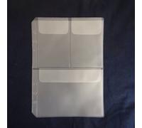 Refiller for 21cm Plastic A5 6-Holes Cover Round Ring View Binder File Folder (A5 Paper Holder (3 Pockets), 1 Package)