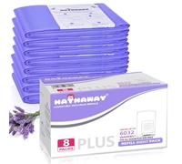 Refills Compatible with Dekor Plus Diaper Pail Refills 8 Pack Diaper Pail Liners with Lavender Scent