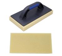 REFINA 30mm Uncut Hydro Sponge Float High Absorption & Release & Low Water Retention - 11” x 5.5” (280x140mm) Cellular Sponge for Cleaning Grout Joints - Easy-to-Clean w/Soft Grip Handle