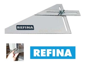 REFINA 640006 Stainless Steel Plasterers Reveal Frame Adjustable Square & Angle
