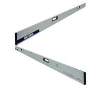 REFINA 6'7" (2.00m) Box Rule Level with 2 Handle Grips, Horizontal & Vertical Spirit Level Vials - 100 x 18mm Slim Box Section Profile for Walls & Floors - Lightweight & Durable Aluminium Construction