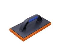 REFINA Coarse Grain Rubber Sponge Float for Plastering, Rendering & Cement - 11 x 5.5" (280 x 140mm) Lightweight & Durable Sponge Float w/Ergonomic Handle - Removes Air Bubbles & Trowel Marks